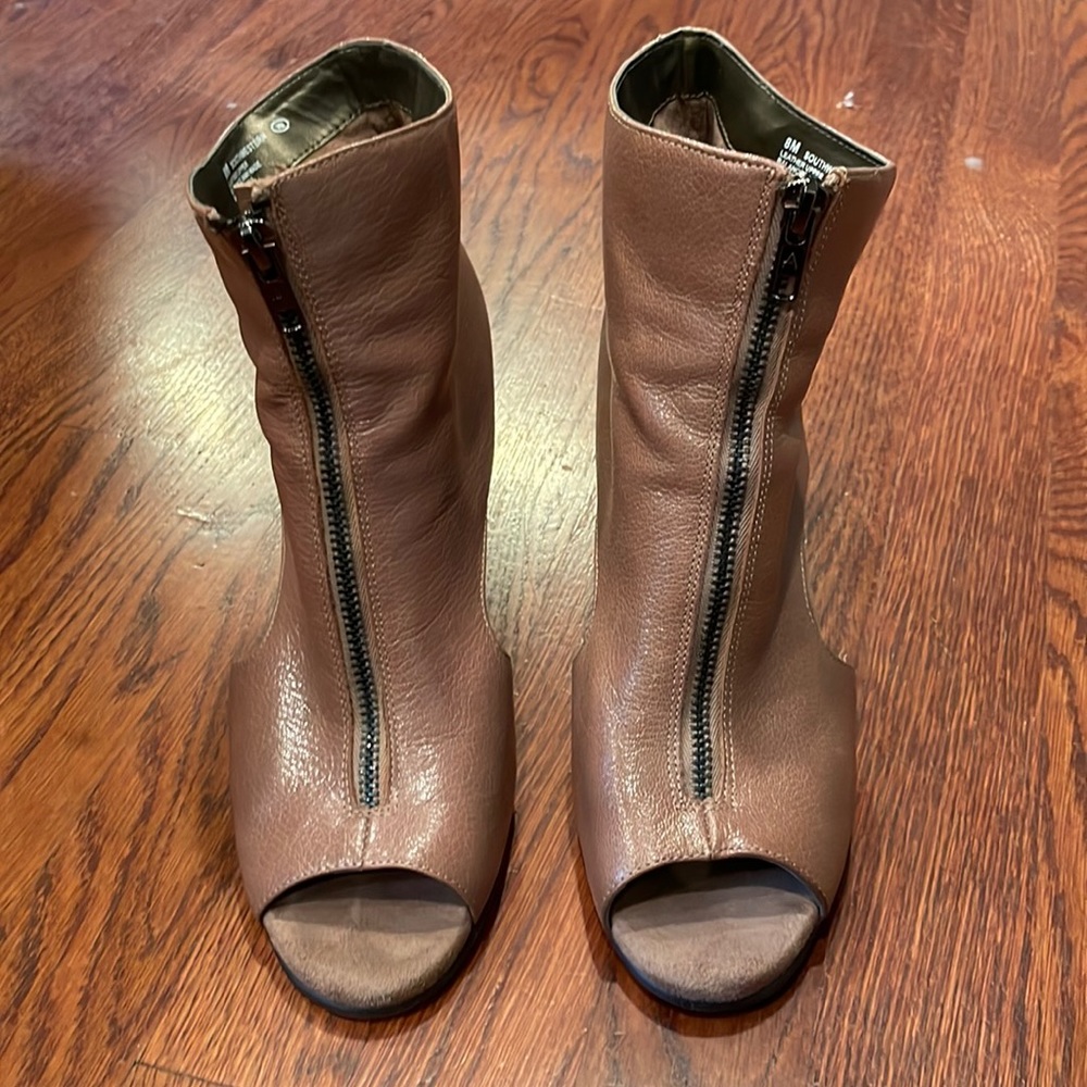 Aerosoles leather wedges, brown, 3in heel